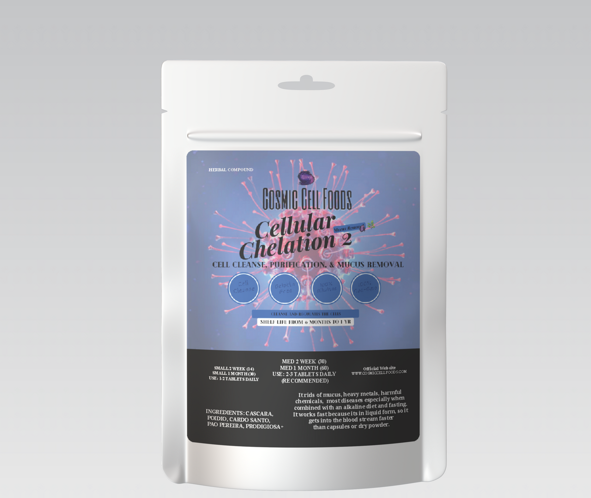 [BUY 2 GET 1] CELLULAR CHELATION 2 TABLETS - CELLULAR DETOX & REPAIR | MUCUS & HEAVY METAL REMOVAL